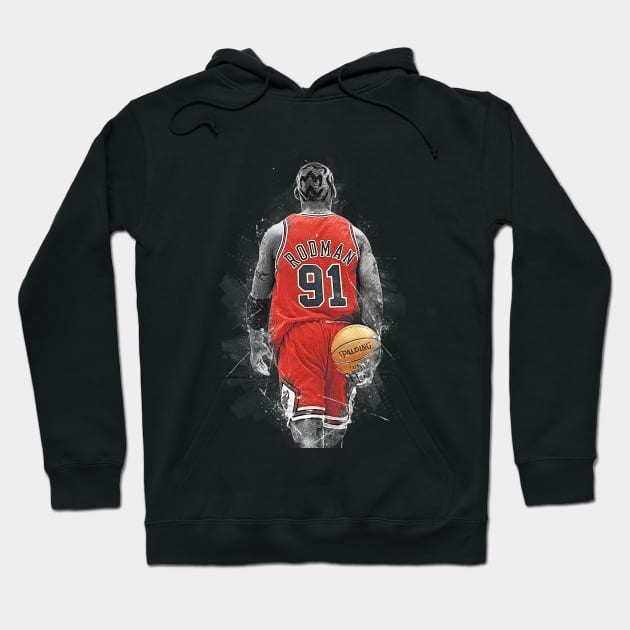 Dennis Rodman Hoodie by Creativedy Stuff